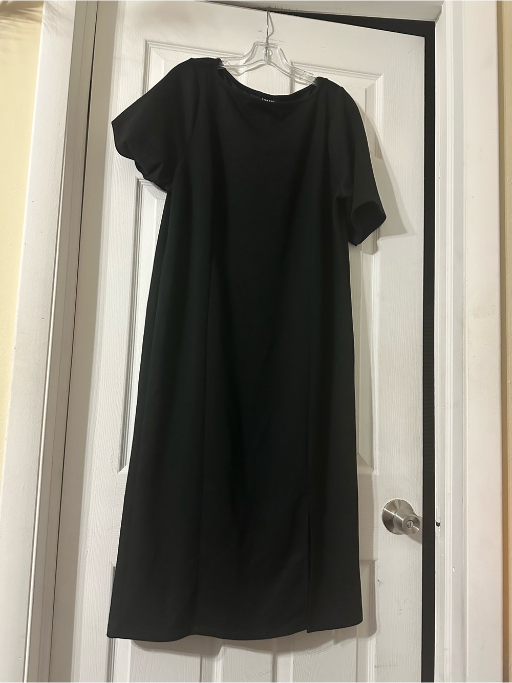 torrid Black Midi Shift Dress with Short Sleeves